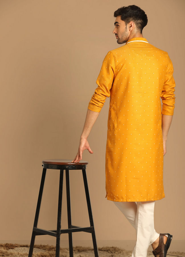 Sublime Light Orange Kurta Set image number 1